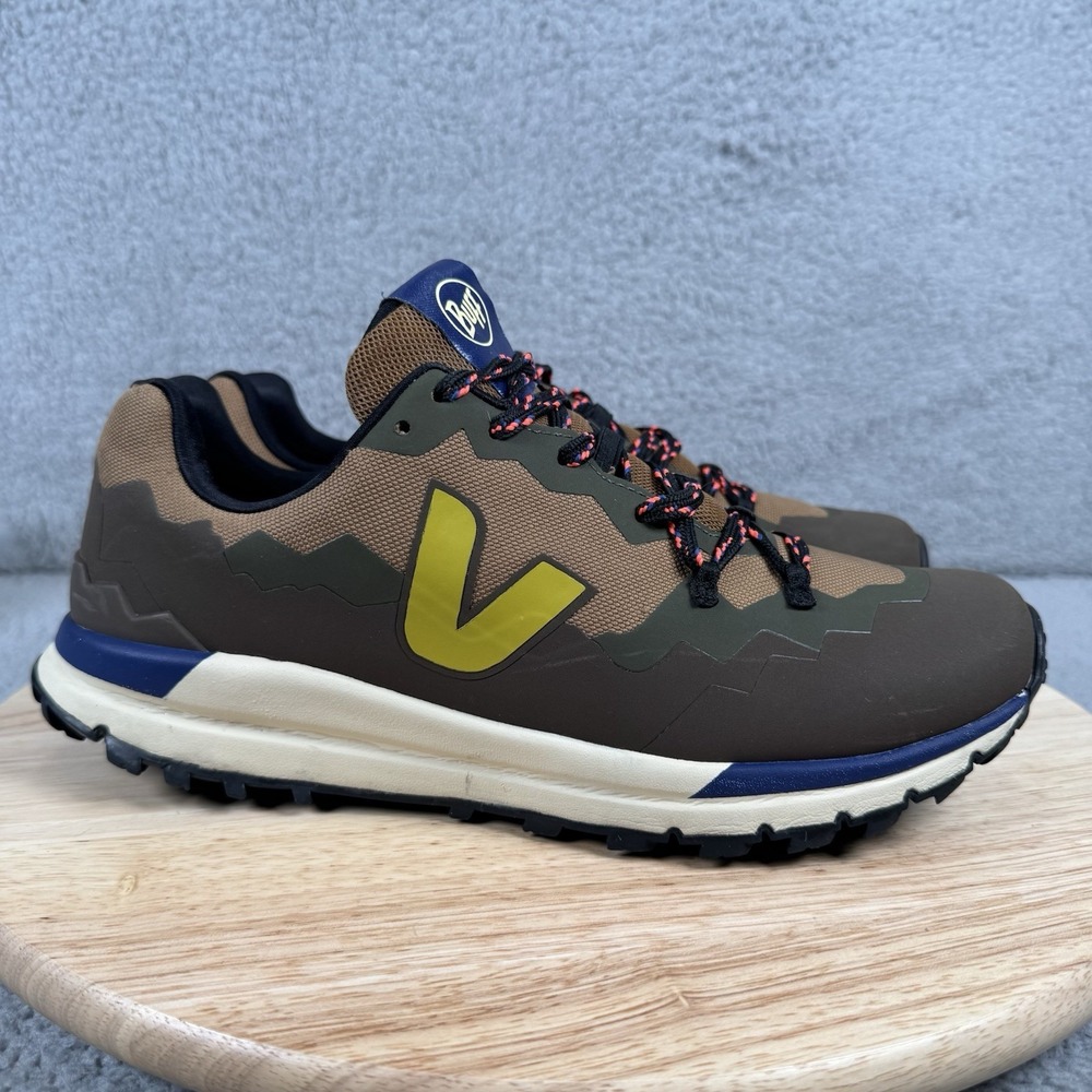 Veja X Buff Shoes Mens Brown 9 Fitz Roy Hiking Shoes Trail Running Brazil Rare